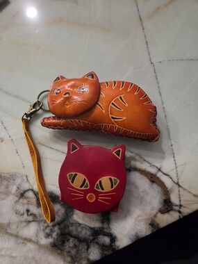 Ten Thousand Orange & Magenta Cat Mini Bags